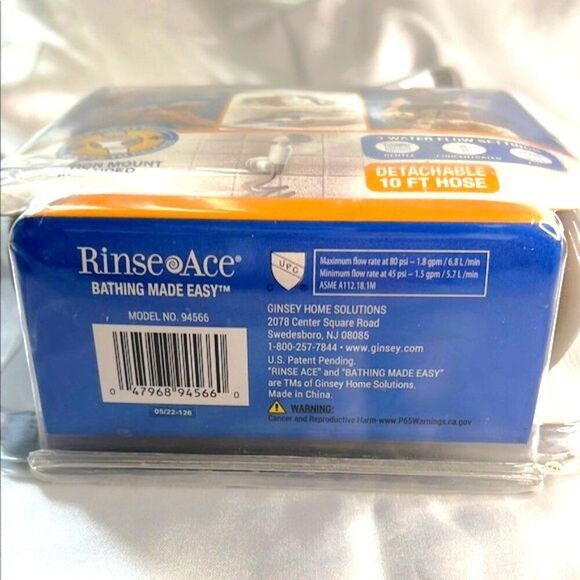 Assisted Bather with Silver and White Design - Picture 5 of 7